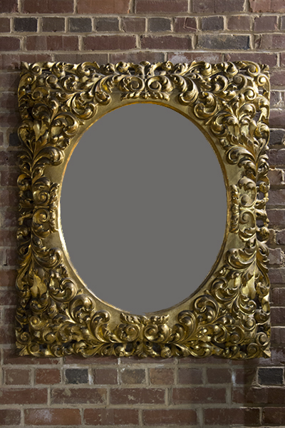 Gilded French Rococo Mirror