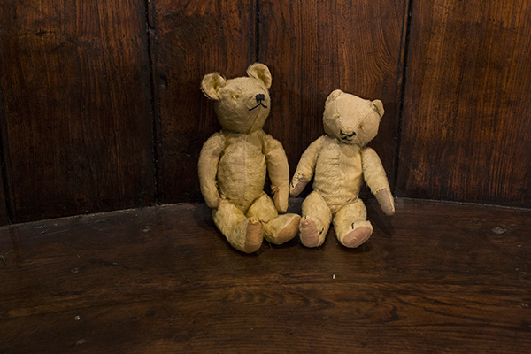 Two English Blind Teddy Bears