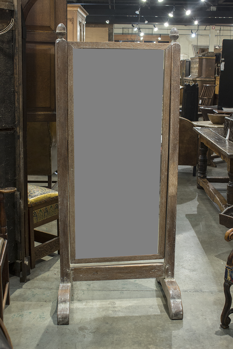 French Dressing Mirror with Scrubbed Frame