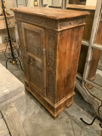 French Carved Cupboard with Warm, Mellow & Soft Color