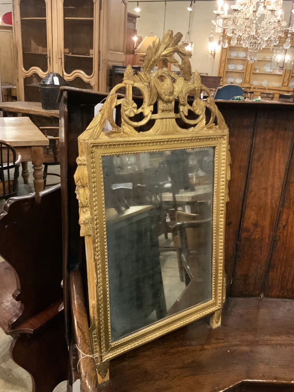 19th Century Giltwood Marriage Mirror